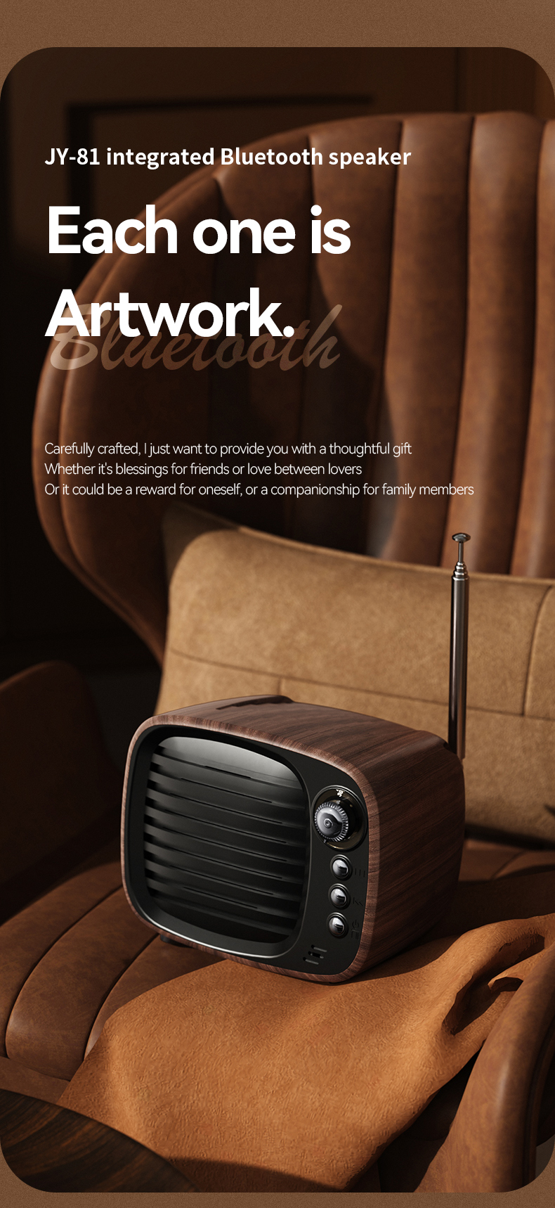 JY-81 Retro TV Bluetooth Speaker